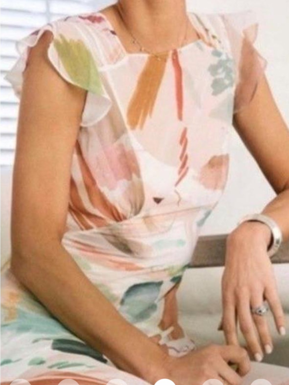 ANTONIO MELANI MG Multicolor Mal Paint Print Dress Originally $199 - Picture 4 of 9